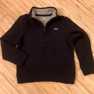 Vineyard Vines Boys Navy 1/4-Zip Pullover, 5
